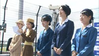 ANA客室乗務員の歴代制服ファッションショー 岡山桃太郎空港利用者3500万人達成イベント
