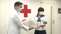 〈新型コロナ〉中学生が手作り布マスクを病院に寄贈「牟礼中より愛をこめて」高松市