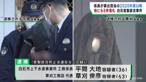 逮捕職員が価格算出した工事を逮捕業者が5件落札 宮城・白石市官製談合事件