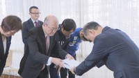 岡山市の新アリーナ実現へ 約8万5千人分の署名提出 47%が岡山市民、35%が岡山市民除く県民、18%が県外の人