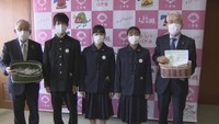 新型コロナ差別や偏見を防ぐ「シトラスリボンバッジ」小中学生が寄贈 香川・三木町