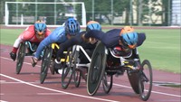冬パラの金メダリスト・村岡桃佳選手が陸上で夏パラ出場に挑む 岡山市で公開練習