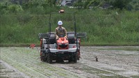 GPSを使って自動で田植え 労働時間の短縮へ「スマート農業」の実証実験 岡山・真庭市