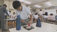 岡山県産ノリで小学生が調理実習 焼きノリづくり体験も