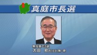 真庭市長選 現職の太田氏が無投票で3選 岡山