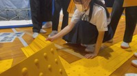 命を守るために…中学生が避難所の設営を体験「目が不自由な人にもやさしい避難所を」 岡山【こどもミライパーク】