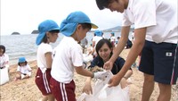 香川が誇る海水浴場 海開きを前に「津田の松原」を清掃 香川・さぬき市