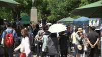 岡山市中心部のにぎわい作りへ 西川緑道公園筋の歩行者天国 今年度は5回開催