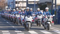 年末の死亡事故抑止へ 岡山県警が白バイによる取り締まりを強化