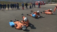 巨大地震発生に備え…救助や搬送訓練 香川の9つの消防本部が初めて共同実施