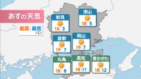 【天気予報】29日(水)も過ごしやすい秋晴れの見込み 朝晩と日中の気温差には注意を 岡山・香川