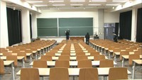 いよいよセンター試験前日!受験生が会場を下見  岡山では約8300人が受験