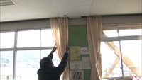あわや大惨事 小学校の教室で天井の一部が落下 児童は体育の授業中で無事 岡山・倉敷市