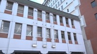 台風接近に伴い パリパラリンピック出場を祝う懸垂幕など撤去 岡山・倉敷市
