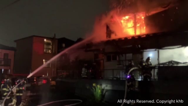 未明の火事 住宅1棟全焼 住人は逃げて無事 仙台市青葉区