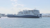 22日就航のジャンボフェリー「あおい」披露会 香川