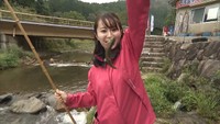 釣った魚は塩焼きに ニジマスやアマゴ、岡山・美作市で渓流釣りを楽しもう
