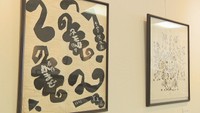画家・和田邦坊の作品に親しんで 香川・坂出市で版画刷りの実演