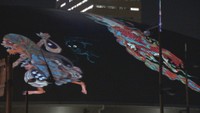 あなぶきアリーナ香川でハロウィンのプロジェクションマッピング 2日目は約2.2万人が来場