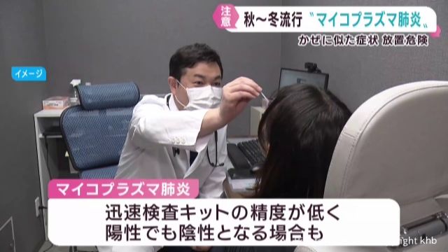 子どもを中心に流行するマイコプラズマ肺炎に注意を