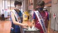 ファジアーノ岡山の選手らが若者に参院選投票を呼び掛け「自分の一票で政治を変えて」