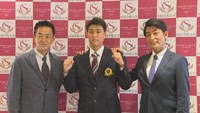 巨人から育成8位指名 四国学院大・富田投手に指名あいさつ