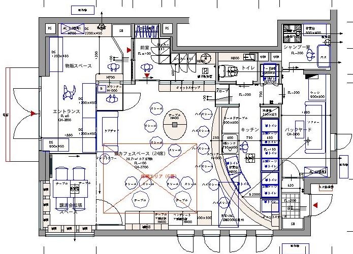 猫実新店舗プラン(猫の館ME提供)