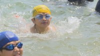 津田の松原で海開き 6年ぶりに児童初泳ぎ 海の家も復活予定! 香川・さぬき市