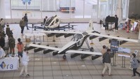 香川初「空飛ぶクルマ」の展示会 中国製と日本製の機体展示 香川県も実用化へ取り組み