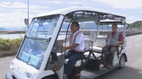 離島での移動手段に 低速の電気自動車が本格運行スタート 誰でも利用可 香川・三豊市の粟島