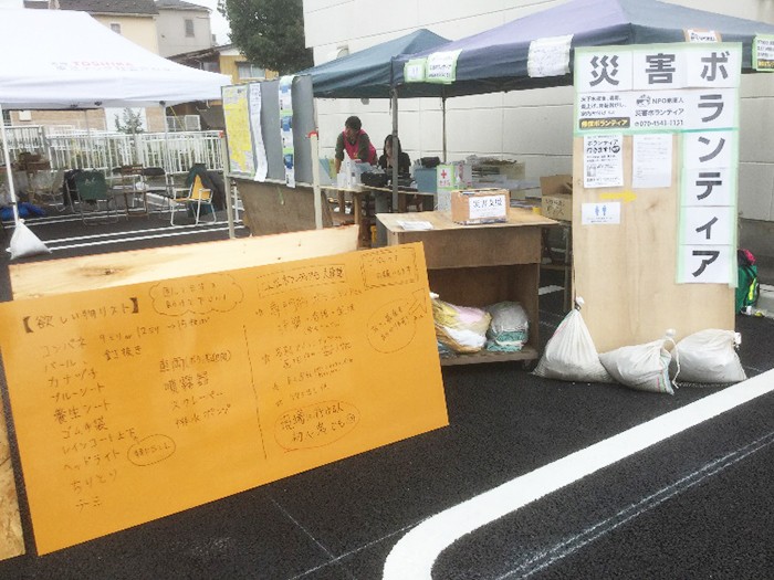 2019年の台風災害では、隊員が埼玉県に入った(西村さん提供)