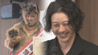 オダギリジョーさん演じる「オリバー」が岡山県警の一日広報警察犬に 特殊詐欺への注意呼び掛け