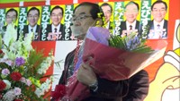 三つどもえになった新見市長選挙 新人の戎さんが当選果たす 岡山
