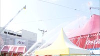 サーカス会場で大規模消防訓練 公演中の火災を想定し団員らが消火方法など確認 高松市