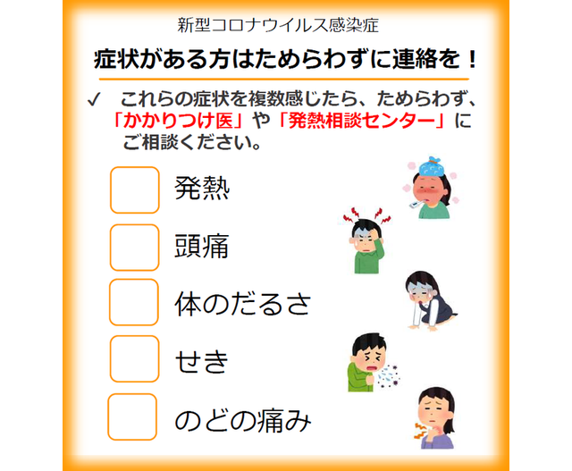 新型コロナの症状