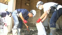 被災後2回目の週末 岡山・倉敷市や高梁市に多くのボランティア