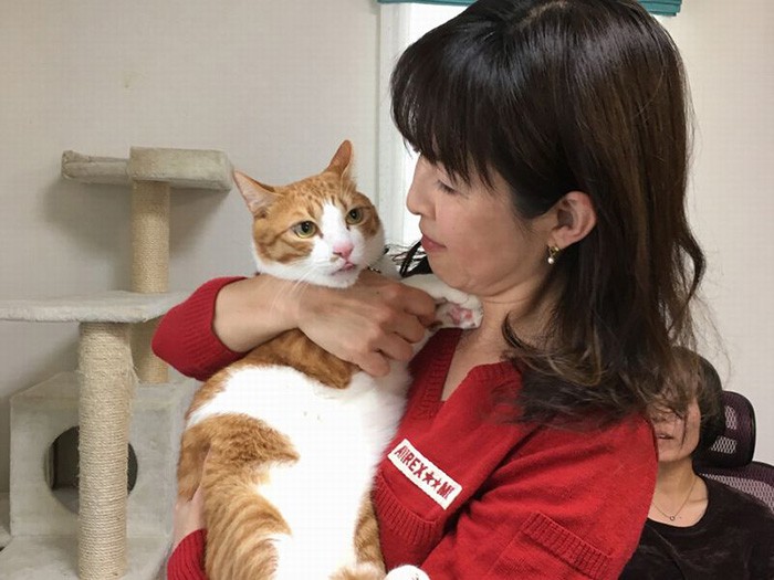 抱っこされてうっとり~