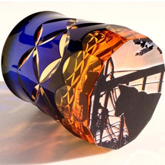 猫切子グラス(猫の館ME提供)