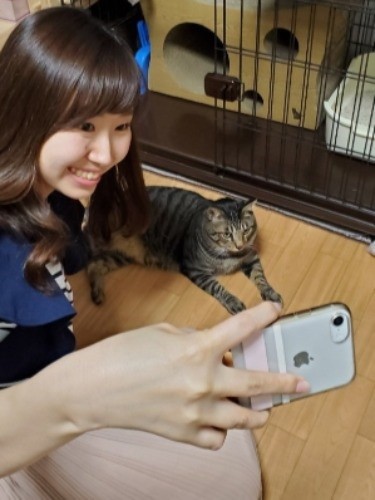 「はいチーズ」「イケメンに撮ってね」