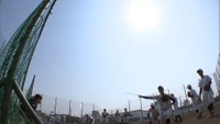 〈新型コロナ〉倉商野球部が1カ月ぶりに練習再開 部員54人の元気な声が戻る