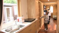 全国初・トレーラーハウス型の仮設住宅へ入居始まる 倉敷市
