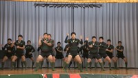 全国高校ラグビー大会 香川代表・坂出第一の選手が壮行会で「ハカ」披露 27日に青森山田と対戦