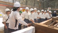 建築科の高校生が国宝・神谷神社本殿の修復を見学 2022年9月に落雷で屋根焼ける 香川・坂出市