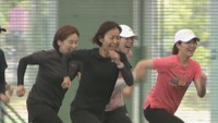 メダリスト有森裕子さんが指導する女性対象ランニング教室 おかやまマラソンに向けて 岡山市