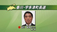 香川・宇多津町長選 現職の谷川俊博さんが無投票で4回目の当選