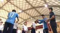 “夢”の大切さを語る…ファジアーノ岡山の選手が小学生と交流