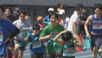 福士加代子さん 香川で「笑福駅伝」開催