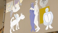 大迫力の壁画!後輩の高校生たちの作品も 猪熊弦一郎が手掛けた「空間」の展覧会 高松市