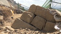 復旧工事中の丸亀城の石垣の下からさらに「古い石垣」 江戸時代の災害で崩落か 香川・丸亀市