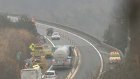 岡山自動車道の4車線化工事進む 賀陽ICー北房JCT間の2km区間が対面通行解消